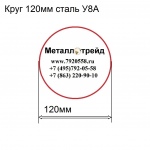 Круг 120мм сталь У8А купить по оптовой цене в ООО «Металлотрейд»